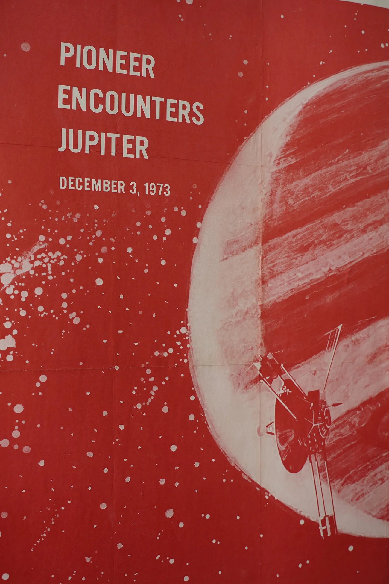 Rare Original 1973 Pioneer Encounters Jupiter Poster — AGENT